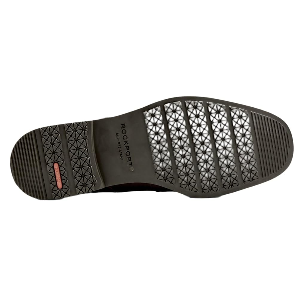 Rockport Taylor Waterproof Cap Toe - Shoes for Men - Leather Upper - Synthetic Outsole - Shock Absorbing Heel Buckthorn 7.5 W (EE)