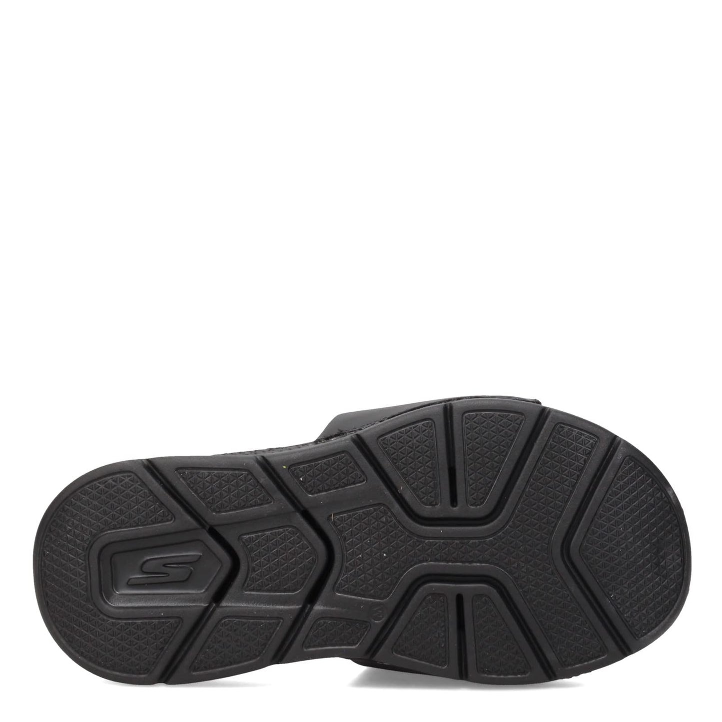 Skechers Men's Go Consistent Slide Sandals – Athletic Beach Shower Shoes With Foam Cushioning, Black/White, 9