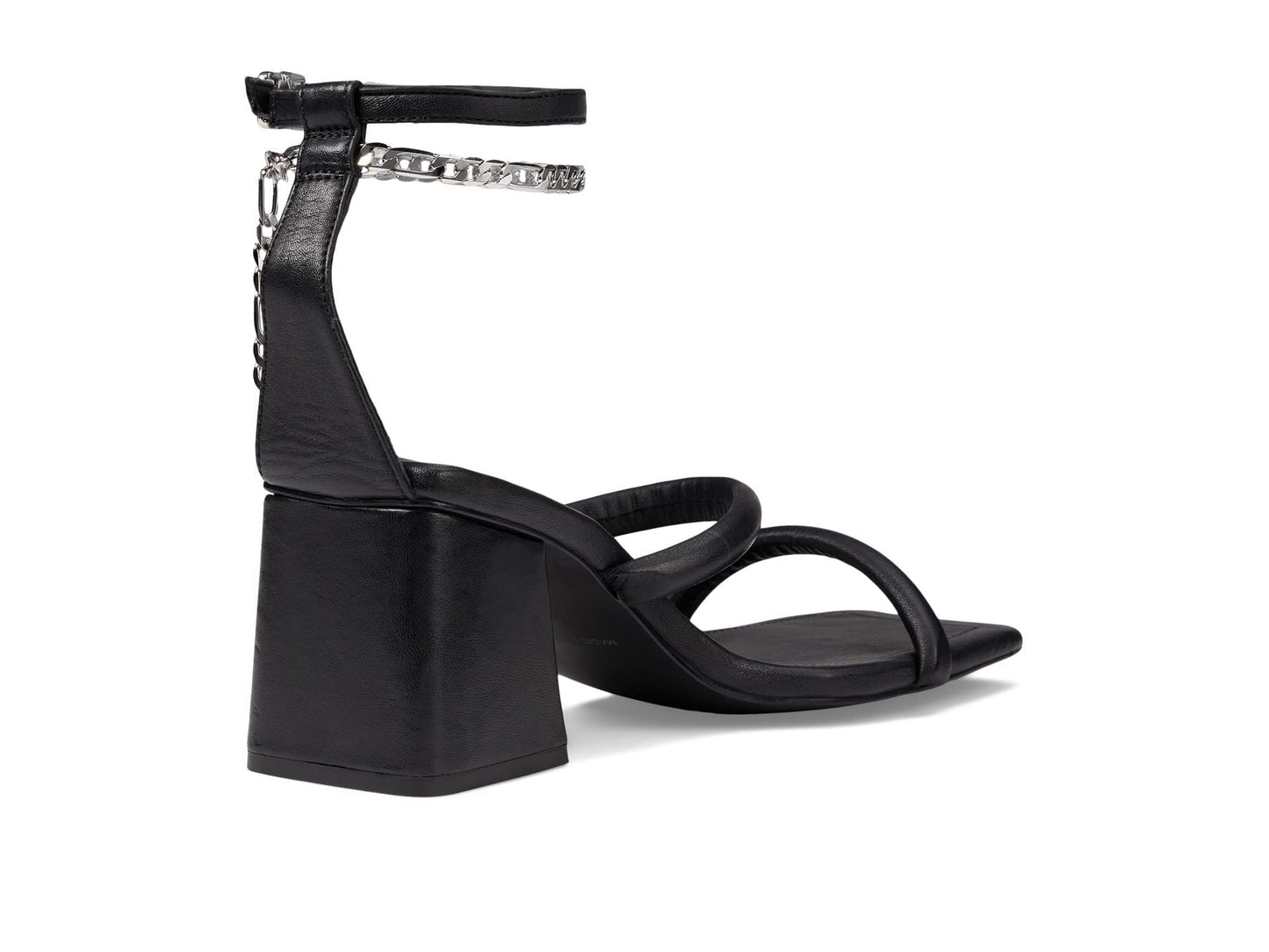 Free People Parker Chain Heels for Women - Adjustable Buckle Closure with Leather Insole, Gorgeous and Fashionable Heels Black EU 38.5 (US Women's 8.5) M