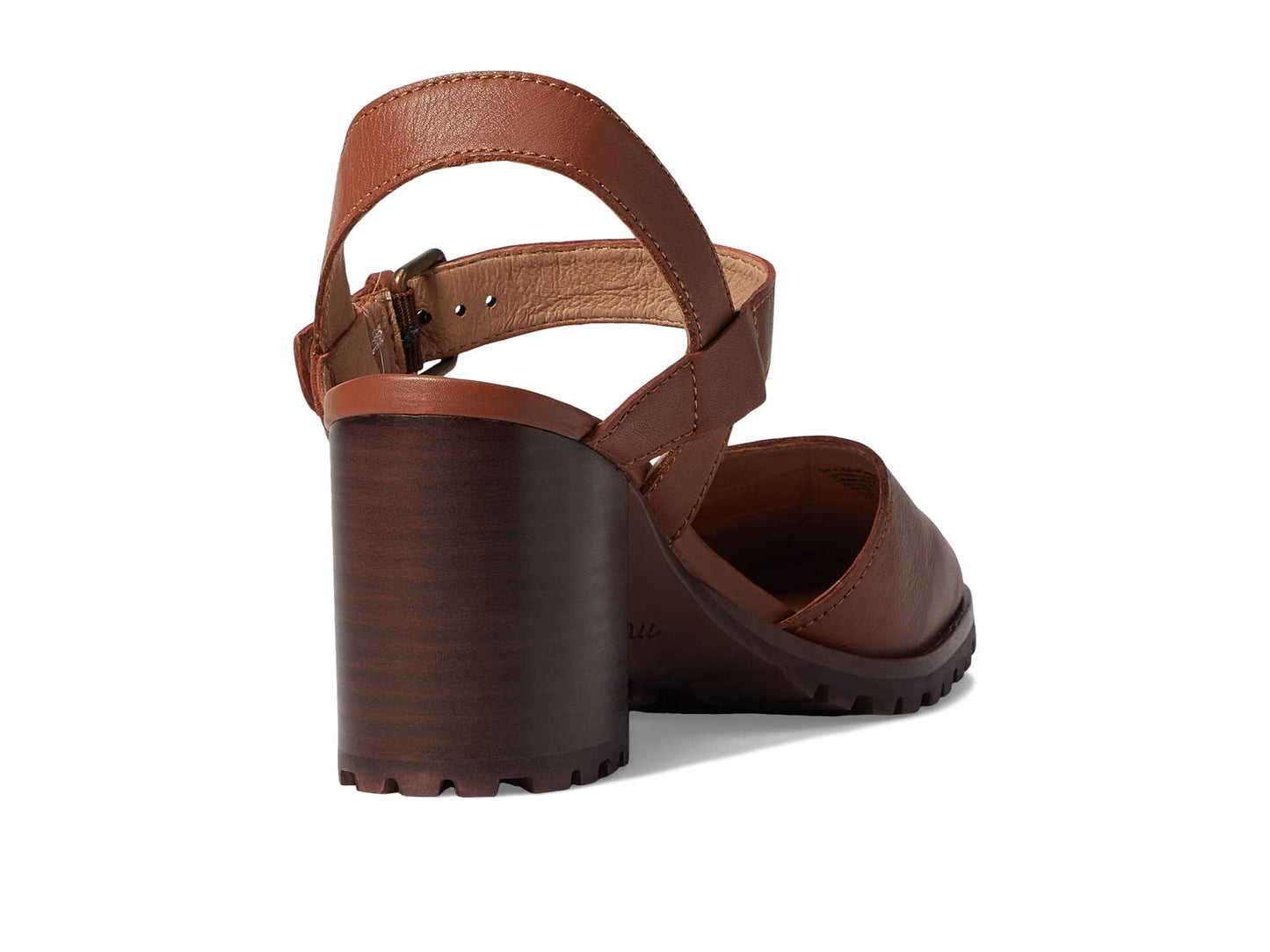 Madewell The Claudie Heeled Lugsole Mary Jane in Leather - Ankle Strap with Buckle Closure, and Stylish Women's Sandals Dried Maple 9 M