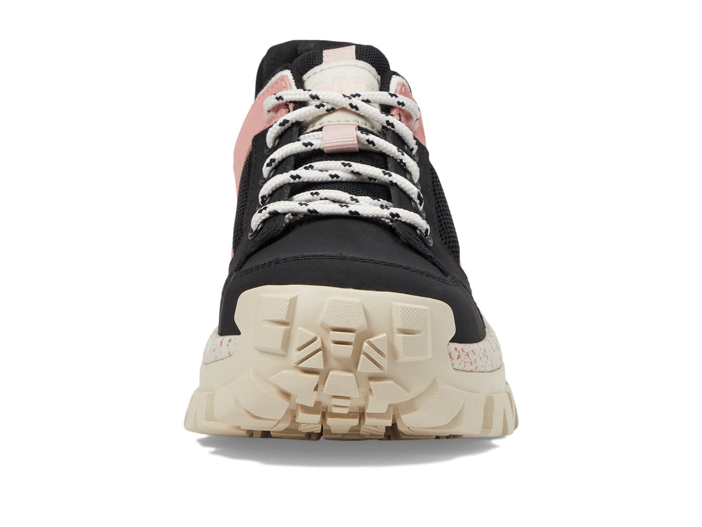 Caterpillar Invader Sport CT - Sneakers for Women - Leather and Mesh Upper - EVA Footbed - Rubber Lug Outsole Black/Rosette Nubuck 6.5 B - Medium