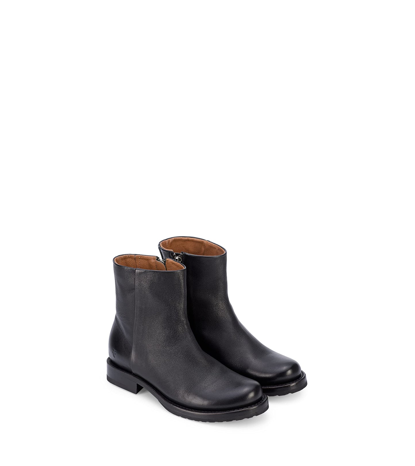 Frye Veronica Inside Zip Booties for Women - Premium Leather, Goodyear Welt, Leather Lining, Rubber Sole - 6' Shaft Height, Black (Pallio) - 7 M
