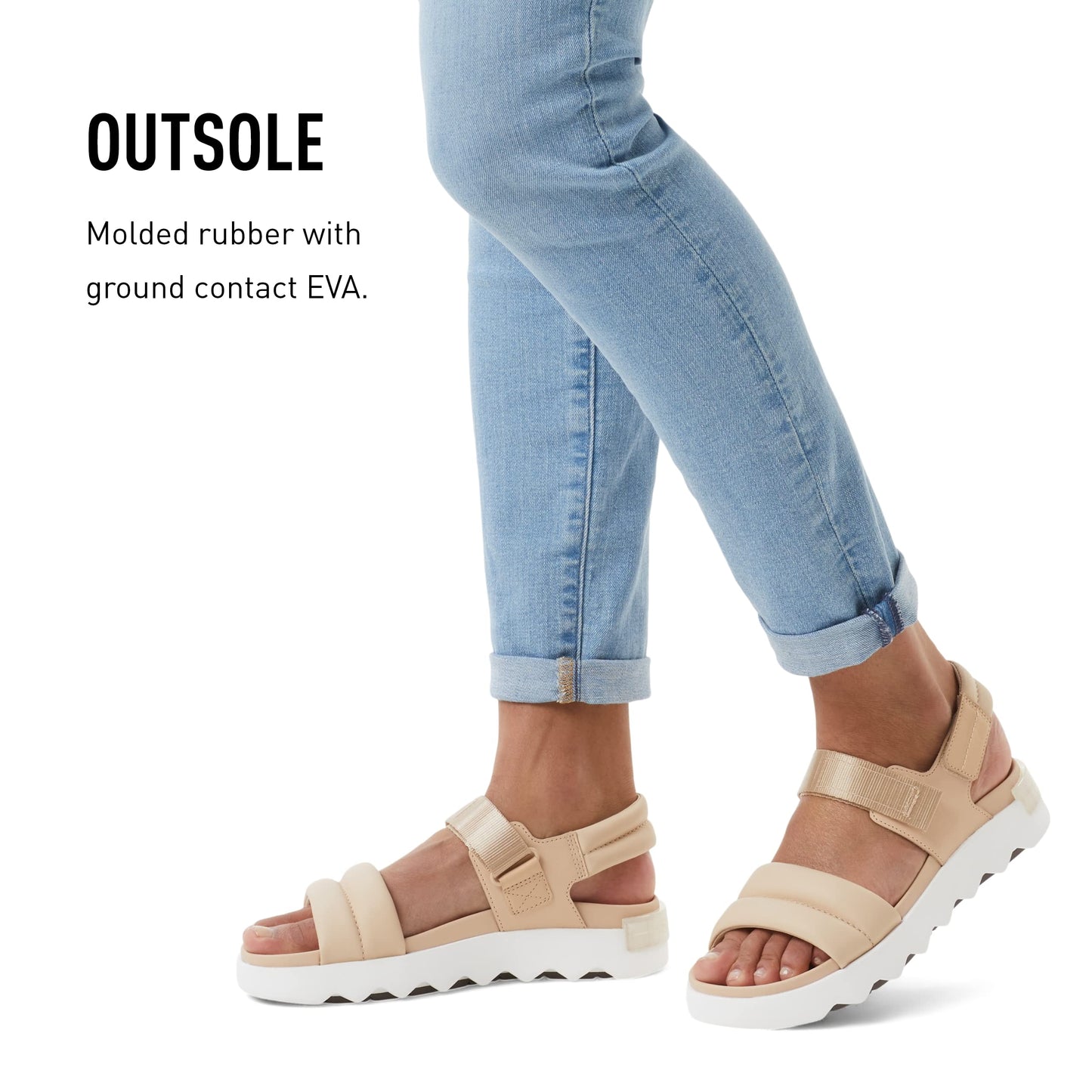 Sorel Women's Viibe Sandals - Nova Sand, Natural - Size 5
