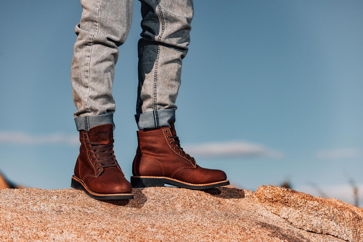 Golden Fox ‘Overlord’ Men’s 6-Inch Service Boot, Leather Welt, Premium Oiled Full Grain Leather, ASTM Rated (10.5 D) Cordovan