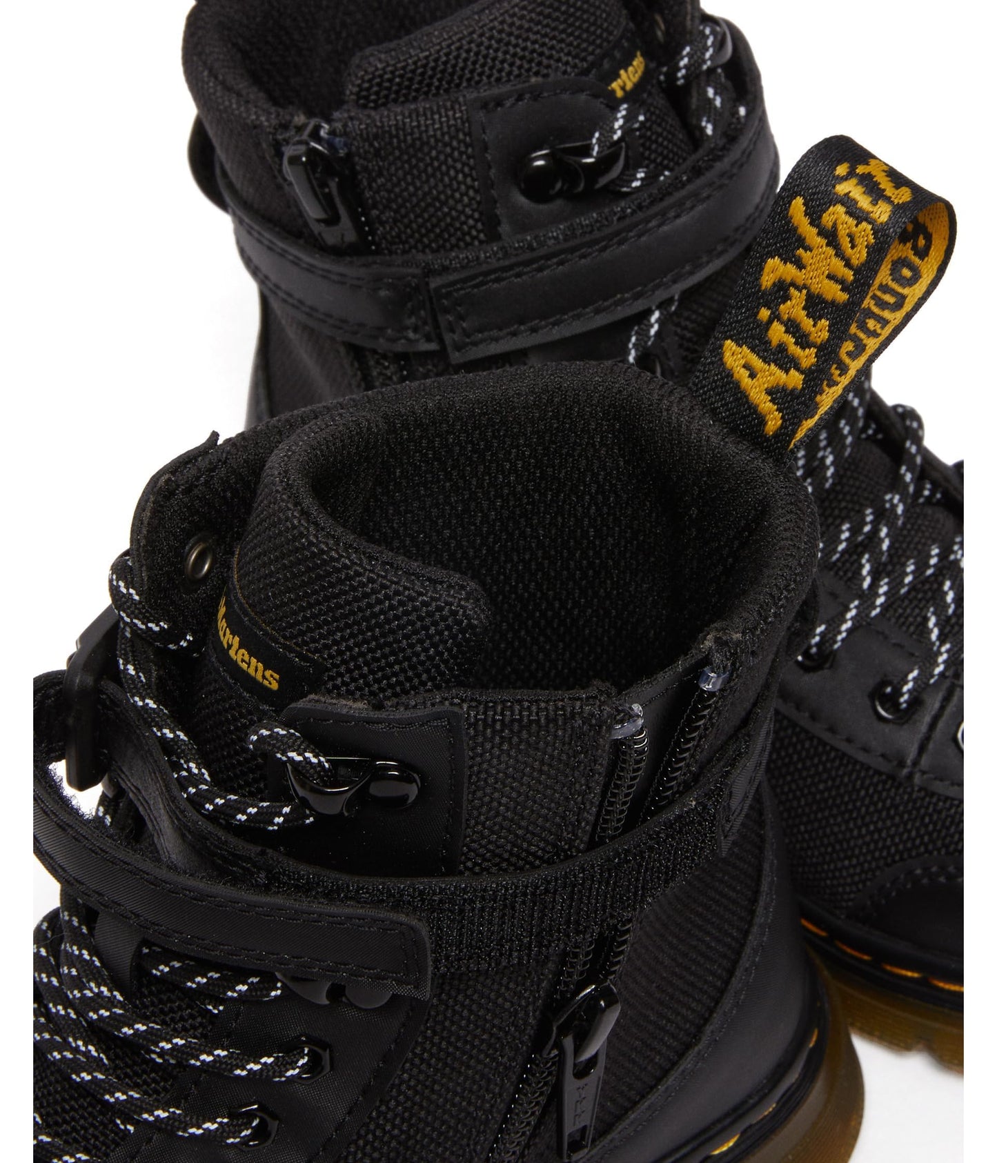 Dr. Martens Kid's Collection Combs Tech (Little Kid/Big Kid) - Boots for Men - Padded Tongue - Synthetic Upper Black 13 UK (US 1 Little Kid) M