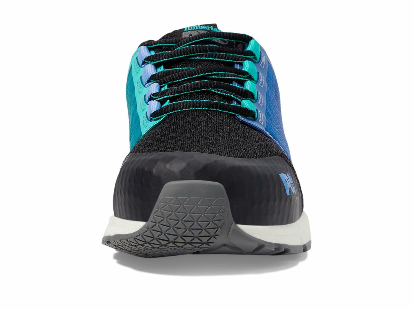 Timberland PRO® Radius Composite Safety Toe Sneakers for Women – Anti-Fatigue Technology – HoverSpring Foam Black/Aqua 8 C - Medium