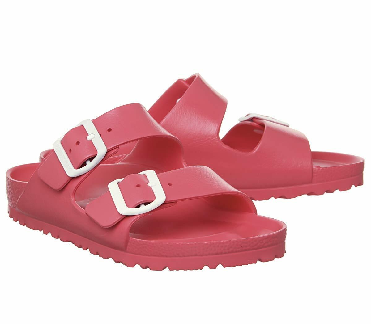 Birkenstock Women's Arizona EVA Narrow Fit Sandal Coral-Coral-7.5