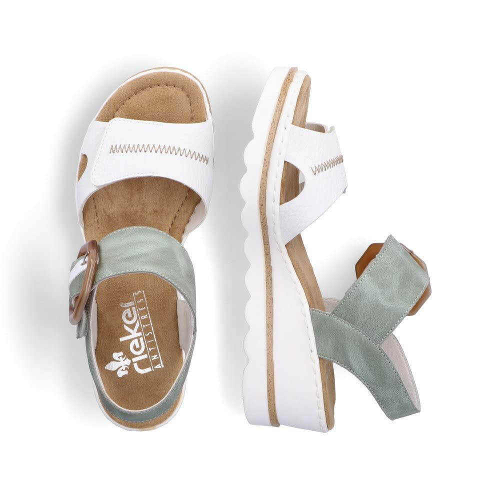 Rieker Rose 76 Weiss/Mint/Weiss EU 38 (US Women's 7-7.5) M