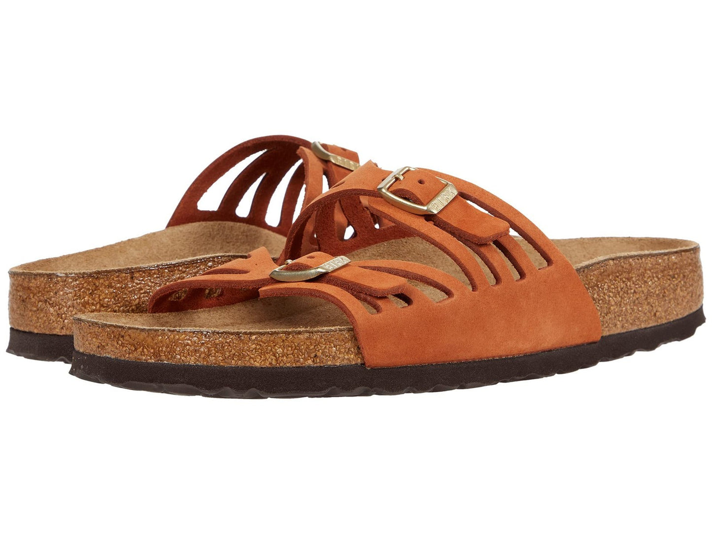 Sz  Birkenstock Granada Soft Footbed Pecan Nubuck EU 39 (US Women's 8-8.5) Reg..