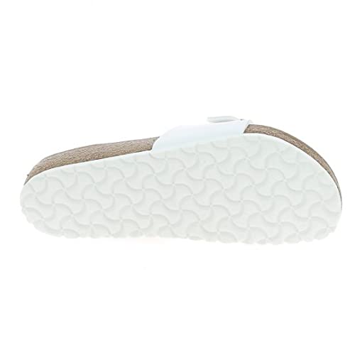 Birkenstock Women's Madrid Birko-Flor Sandal,White,40 M EU /9-9.5 B(M) US Women/7-7.5 D(M) US Men
