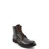 Frye Tyler Lace Up Boots for Men Crafted from Soft Vintage Leather with Blake Construction, Burnished Toe and Heel, and Rubber Inserts on Leather Soles – 5 ¾” Shaft Height, Black - 8 M