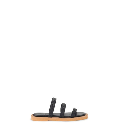Frye Women's Faye Strappy Slide, Black - 8M