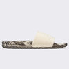 APL: Athletic Propulsion Labs Women's Big Logo Techloom Slide, (6, Pristine/Silver Travertine/Marble, Numeric_6)