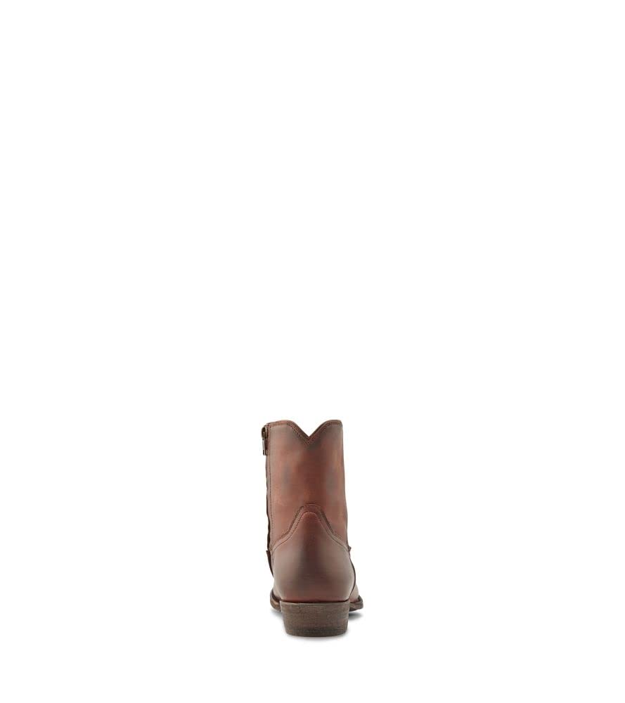 Frye Men's Austin Inside Zip Western Boot, Cognac - Renice Leather - 10M