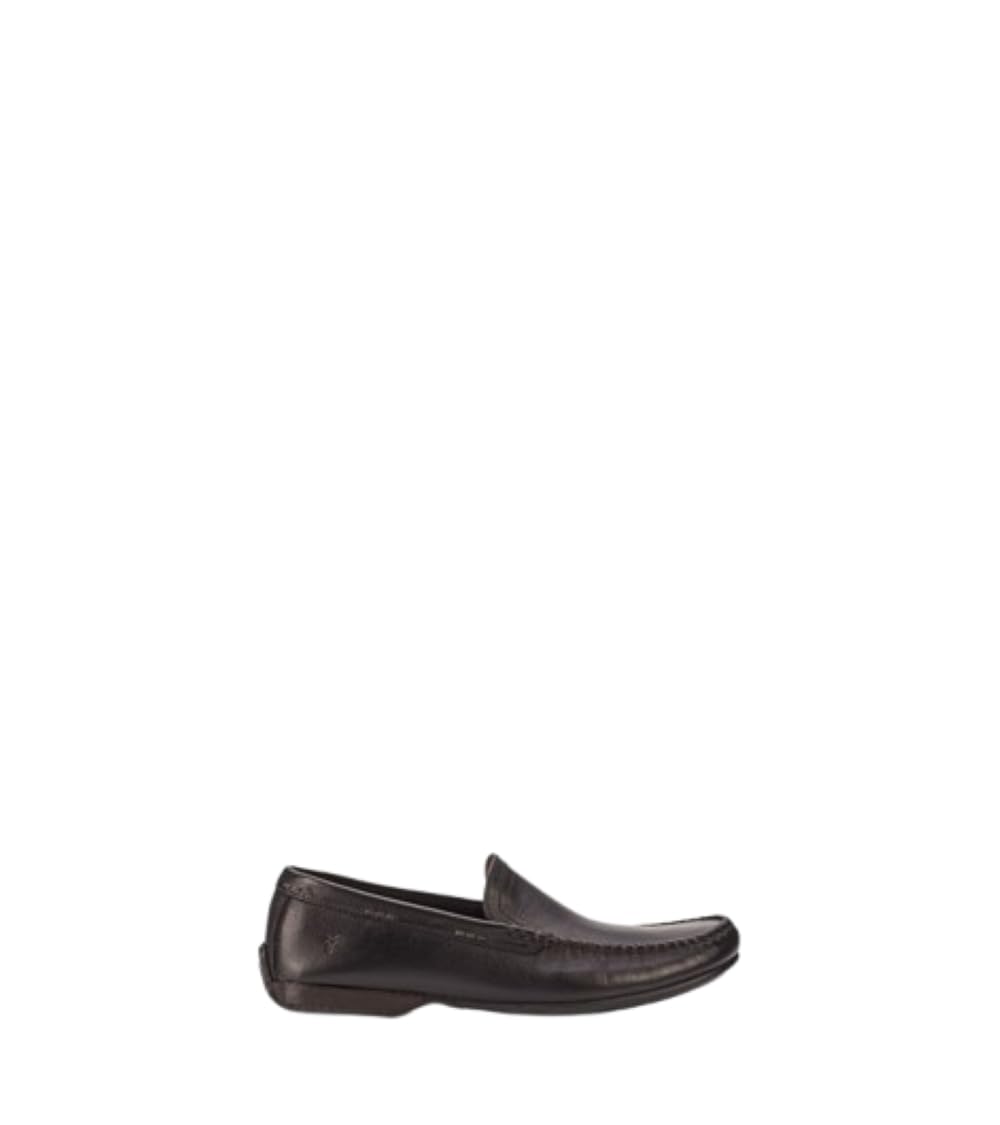 Frye Lewis Venetian Loafers for Men Hand-Crafted with Antique Pull-Up Leather with Moccasin Construction, Full Rubber Outsole, and Modified Heel, Black - Renice - 12 M