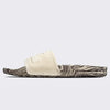 APL: Athletic Propulsion Labs Women's Big Logo Techloom Slide, (6, Pristine/Silver Travertine/Marble, Numeric_6)