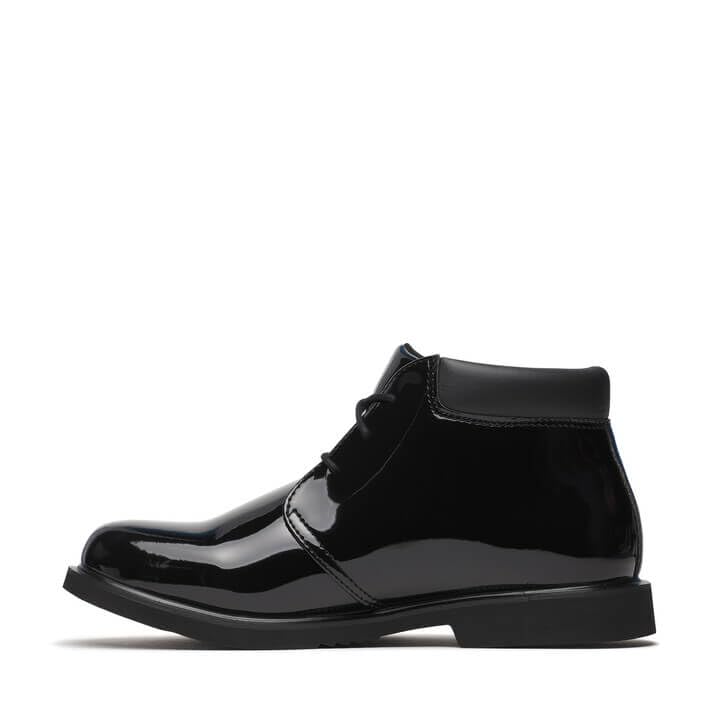 Thorogood Uniform Classics Poromeric Chukka Dress Boots for Men and Women - Ultra-Lightweight with High-Shine Upper and Slip-Resistant Non-Marking Blown Rubber Outsole, Black - 10 W US