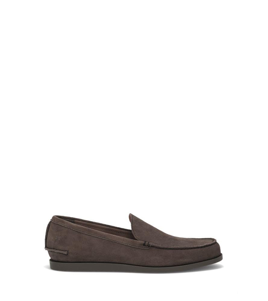 Frye Mason Slip On Men's Loafers-Shoes, Stylish Leather Casual Footwear for Everyday Comfort and Versatility, Storm Grey - Antique Plush - 10 M