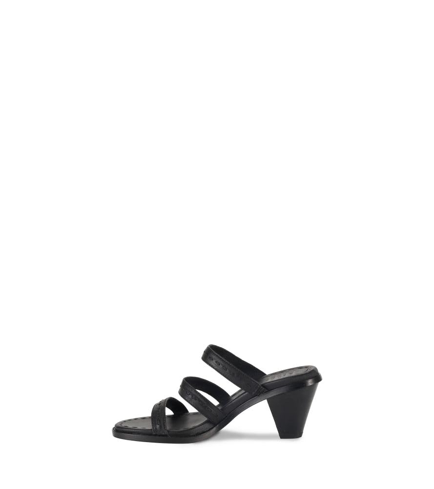 Frye Women's Estelle Strappy Slid Sandal, Black - 6M