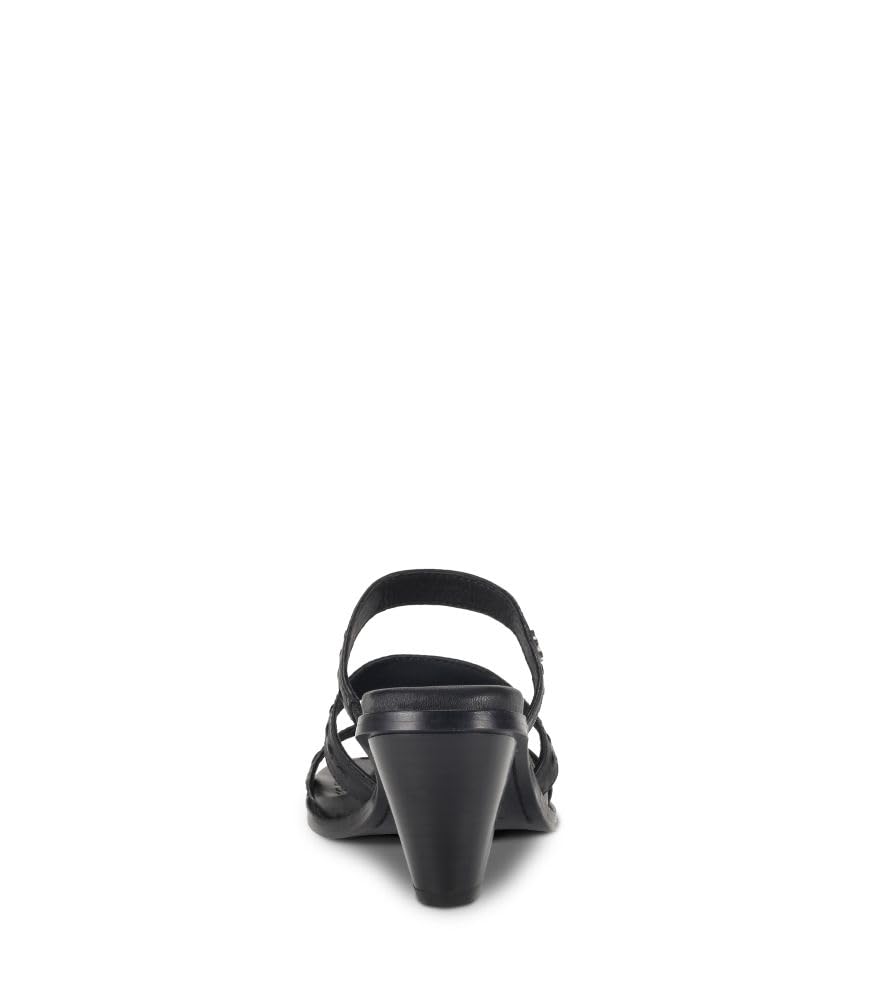 Frye Women's Estelle Strappy Slid Sandal, Black - 6M