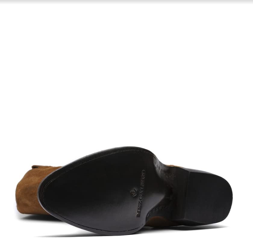 Mezcalero | Cowboys Women suede boots with finish shading on the toe and heel - Mirta Camel (8.5)