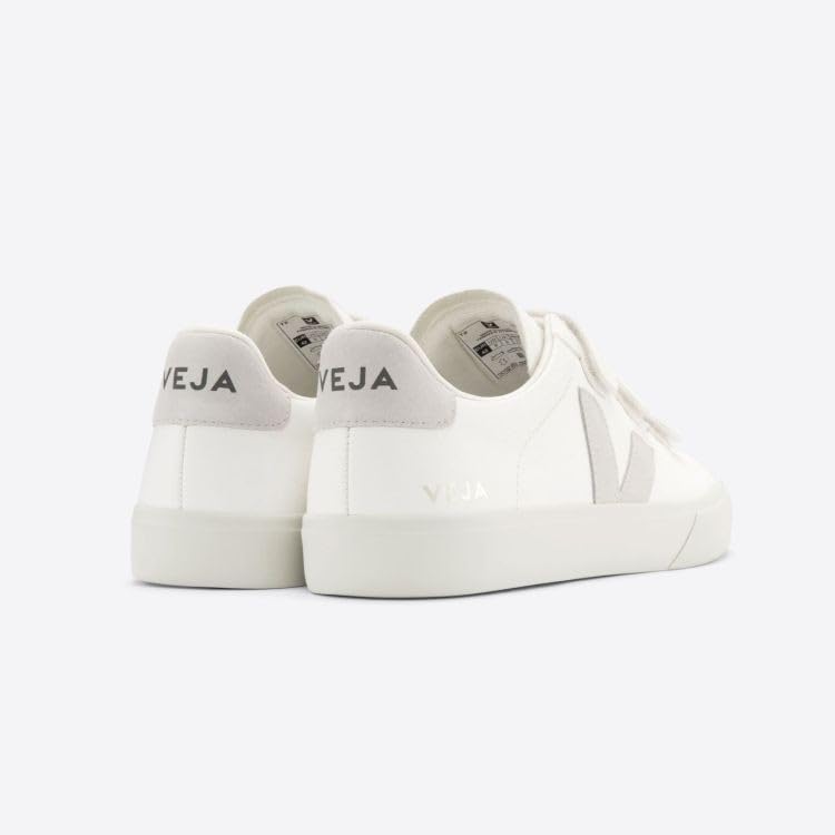 Veja Women's Recife Logo Sneakers (Extra White/Natural, US Footwear Size System, Adult, Women, Numeric, Medium, 6.5)