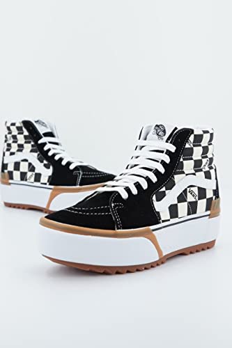 Vans Sk8-Hi Stacked (Checkerboard) Multi/True White Men's 4, Women's 5.5 Medium