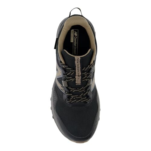 New Balance Men's 410 V8 Trail Running Shoe, Black/Magnet/Mushroom, 7 W