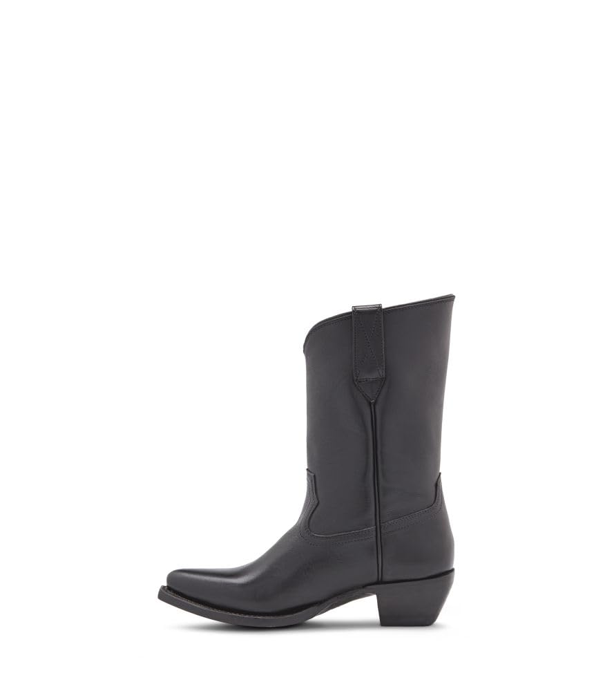 Frye Women's Sacha Mid Pull On Boot, Black - Volterra Leather - 8M