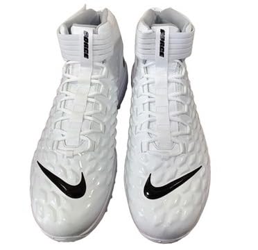 Nike Force Savage Pro 2 Shark Men's Football Cleats White Black BV5448-101 Size 17