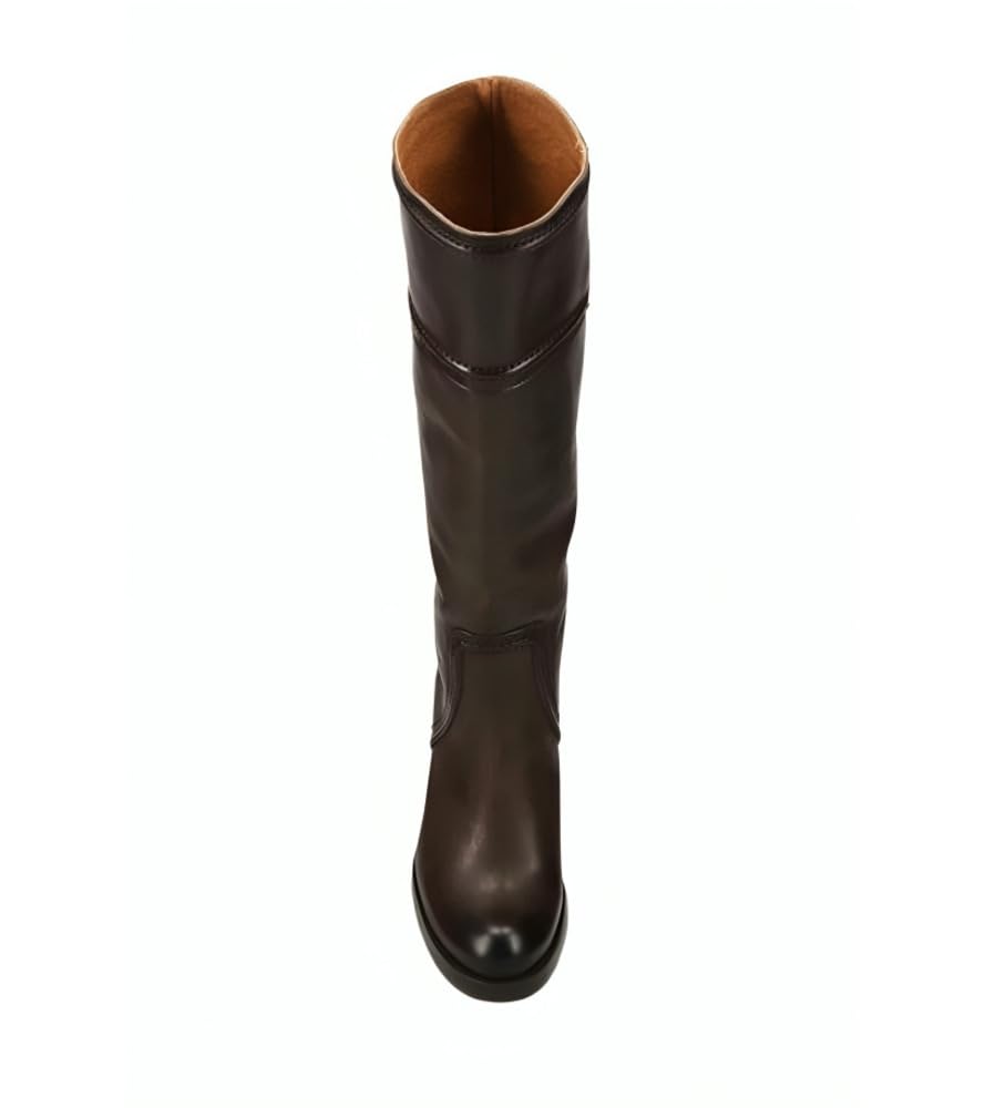 Frye Jean Tall Pull On Boot for Women - Premium Leather, Stylish Design, Durable Outsole, Comfortable Fit, Black - 10M