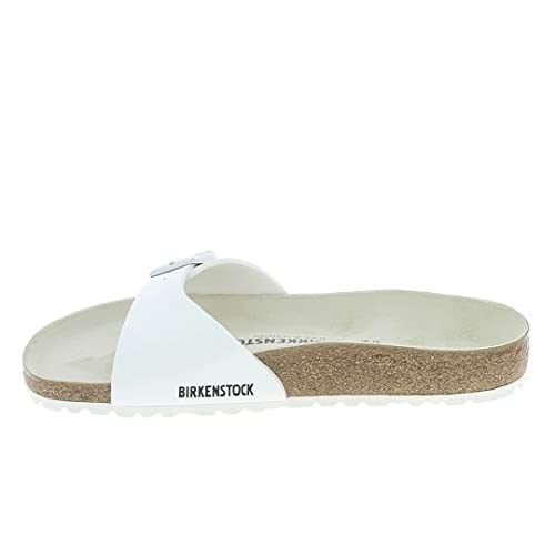 Birkenstock Women's Madrid Birko-Flor Sandal,White,40 M EU /9-9.5 B(M) US Women/7-7.5 D(M) US Men