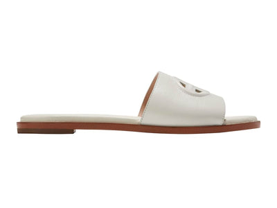 Cole Haan Women's Flynn Logo Slide Sandal, EGRET LTR, 5.5