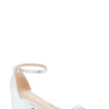 Stuart Weitzman Simple II Sandal in Silver, Size 8
