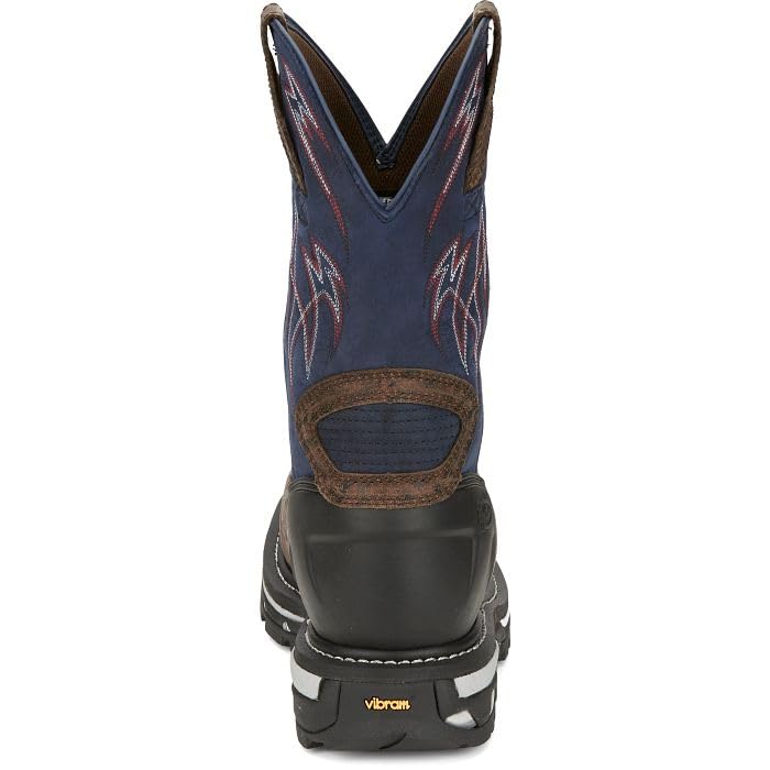 Justin Boots Men's CR2153 Frontline Hiviz 11” Waterproof Work Boot