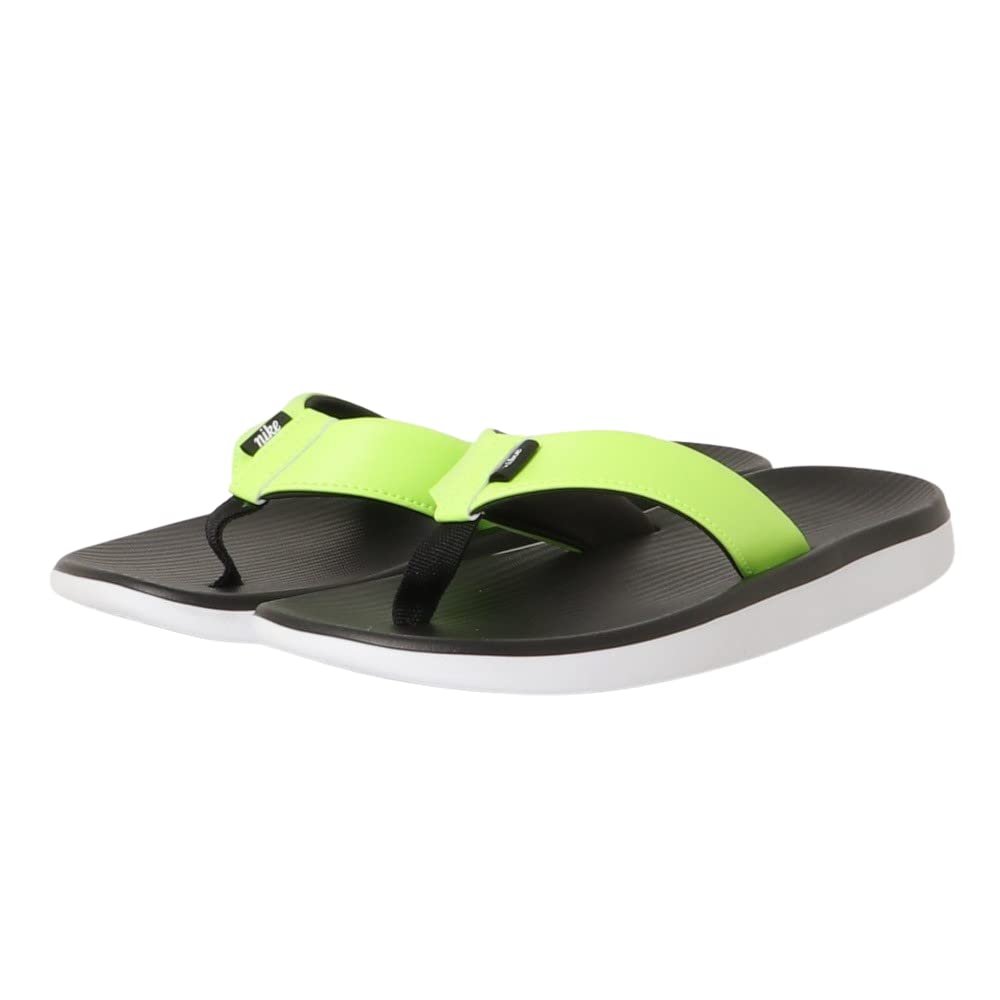 Nike Men's Kepa Kai Thong Black/White/Volt Men's Flip Flops Size 14