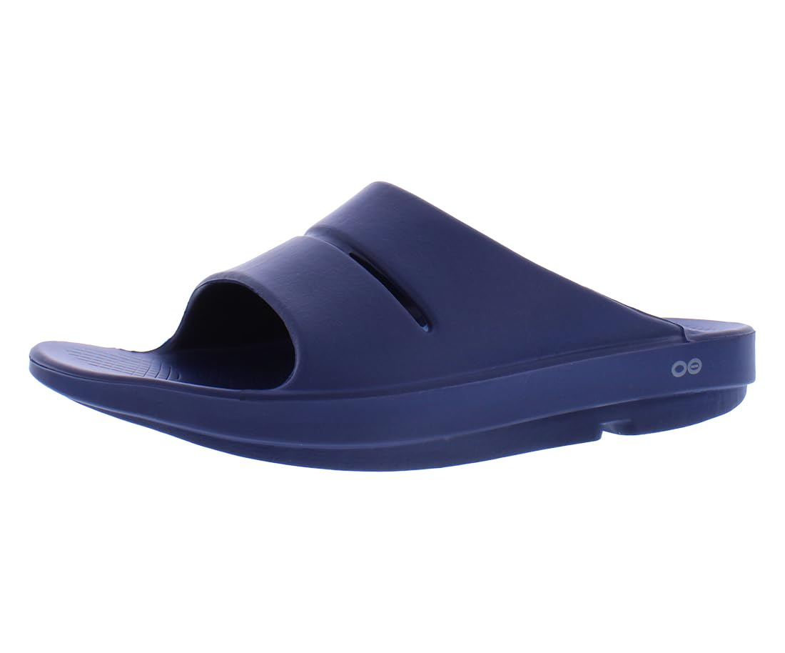 OOFOS OOahh Unisex Sandal, 11 D(M) US, Navy