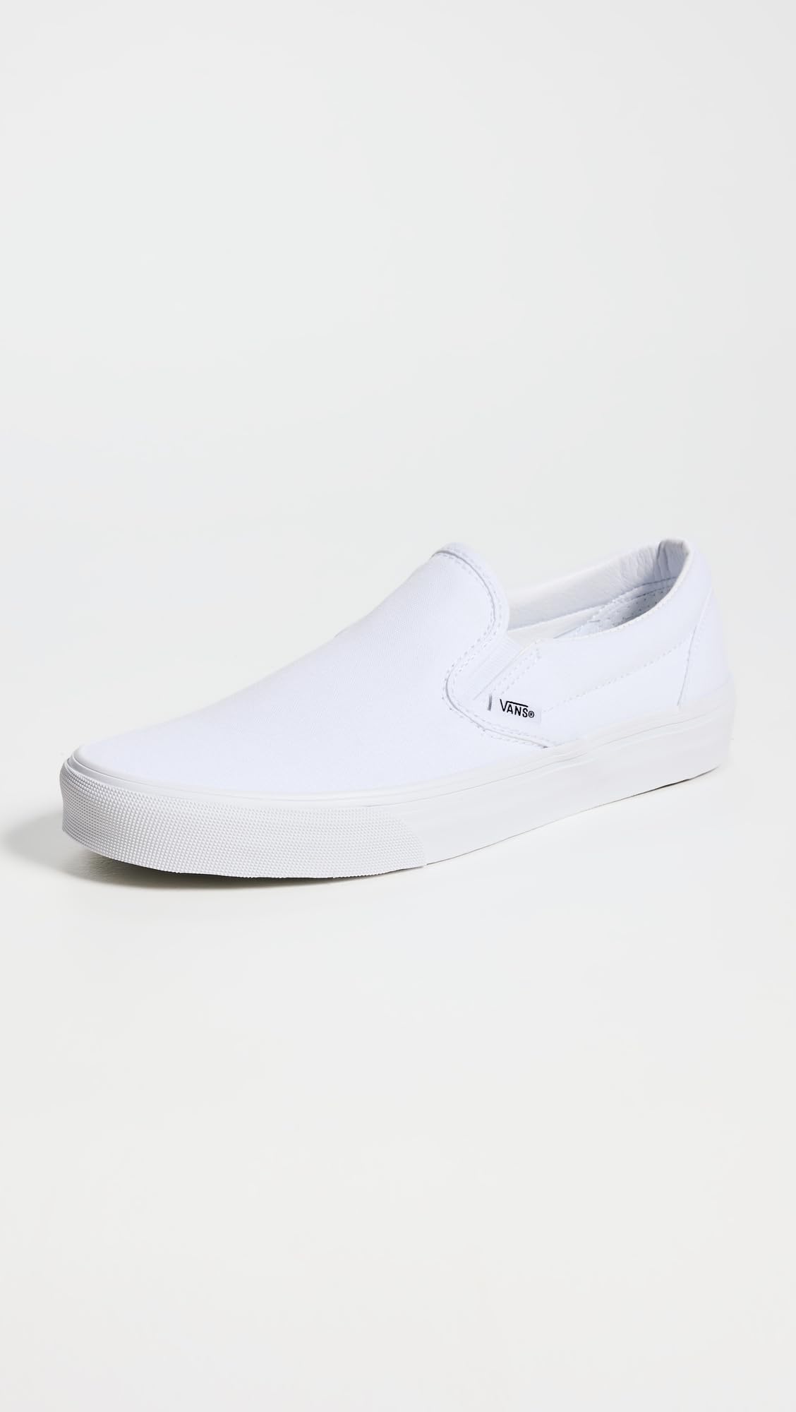 Vans Slip On Unisex Sneakers, True White, 8 US Women/6.5 US Men