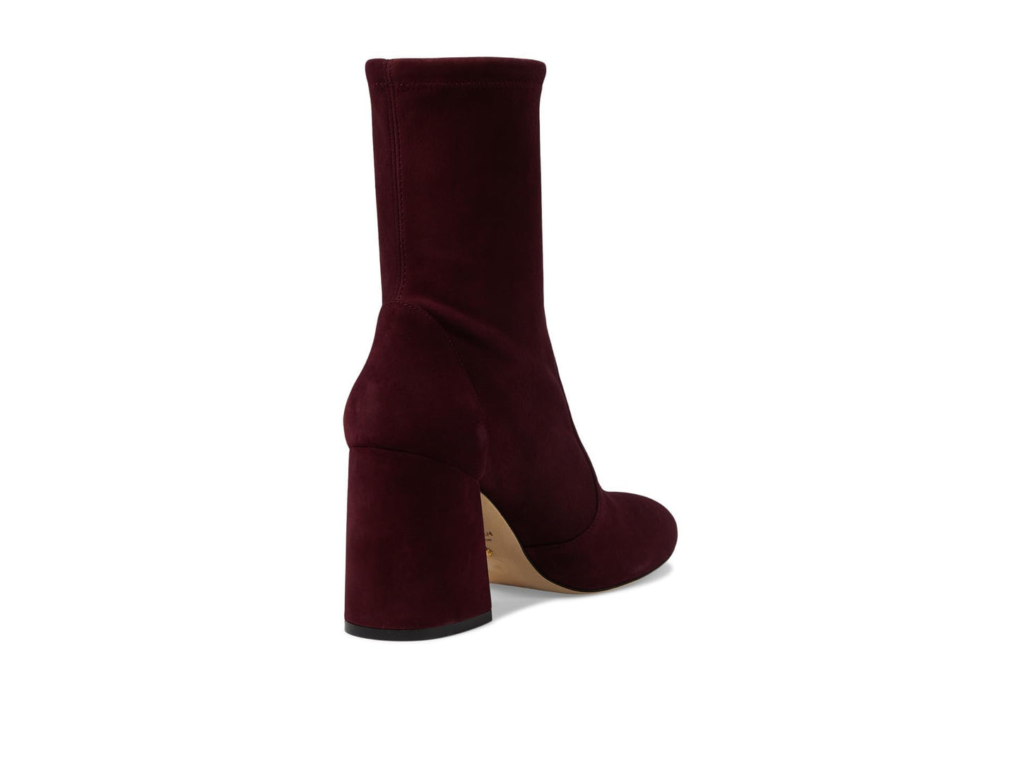 Stuart Weitzman Flareblock 85 Stretch Bootie Cabernet 9 B