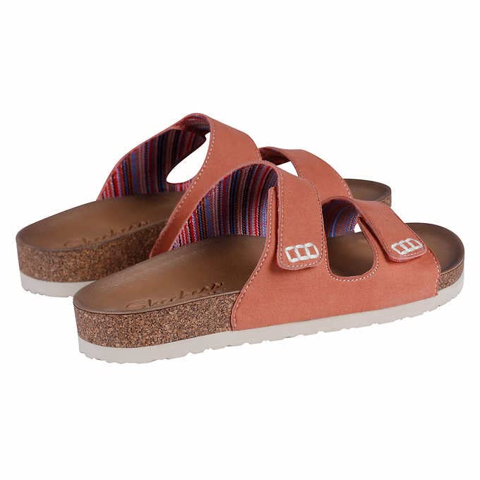 Skechers Ladies' Two Strap Sandals, Pink, 10
