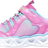 Skechers Kids Girls Heart Lights-Rainbow LUX Sneaker, Pink Multi 1, 4