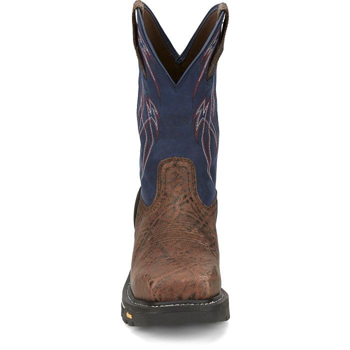 Justin Boots Men's CR2153 Frontline Hiviz 11” Waterproof Work Boot