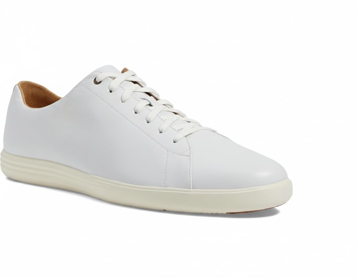 Cole Haan Men's Grand Crosscourt Ii Sneaker, White Leather, 12