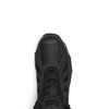 Thorogood Crosstrex Mid Waterproof Hiking Boots for Men - Lightweight Black Leather and Mesh with Toe, Comfort Insole, and Athletic Traction Outsole, Black/Grey - 12 M