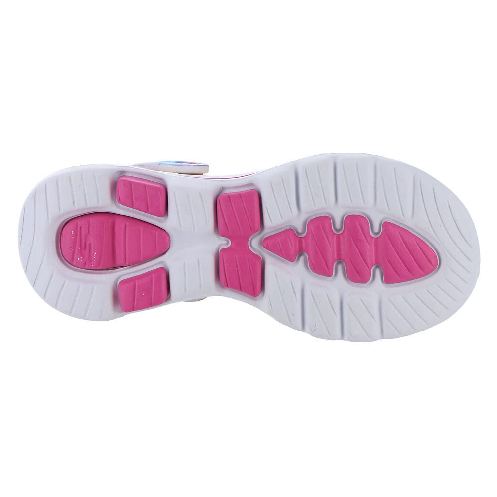 Skechers Women's Foamies GOwalk 5 - Boogie Down Slide Sandal, Multi, 9