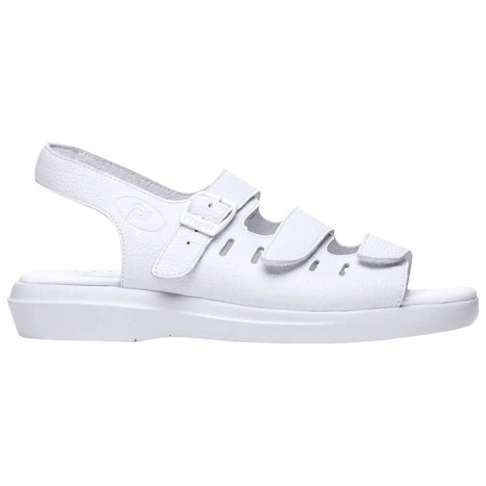 Propet Women's W0001 Breeze Walker Sandal,White Grain,9.5 N (US Women's 9.5 AA)