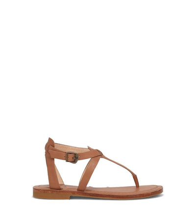 Frye Taylor Women’s Sandals - Soft Full-Grain Leather with Padded Footbed, Adjustable Ankle Strap, and Flexible Rubber Outsole with Low Heel, Tan - 8M