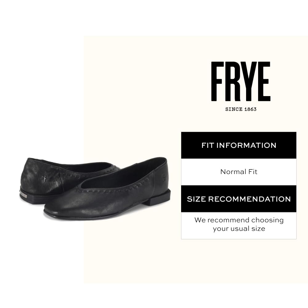 Frye Women's Claire Flat, Black - 6M