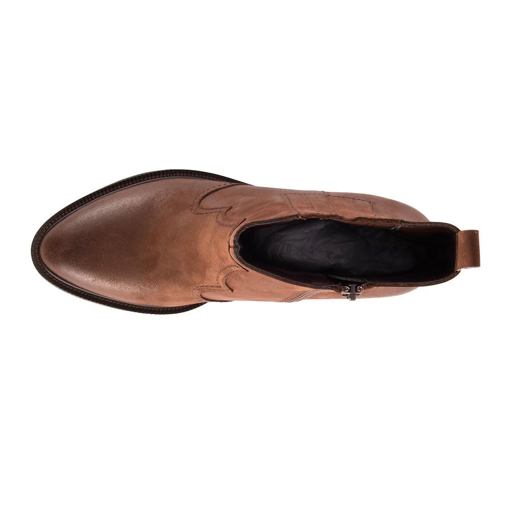 David Tate Women's Basil Western Boot, Brown Nubuck Leather, 12