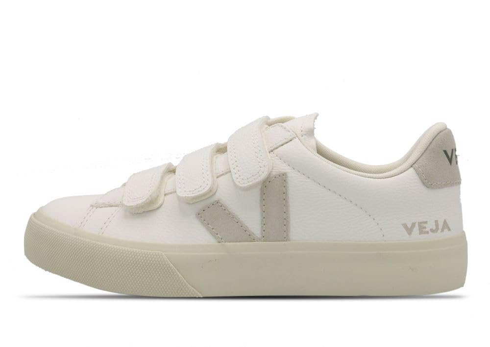 Veja Women's Recife Logo Sneakers (Extra White/Natural, US Footwear Size System, Adult, Women, Numeric, Medium, 6.5)